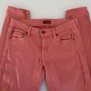 Mother Women's The Looker Jeans Brink Pink Skinny Stretch‎ Size 26 Read